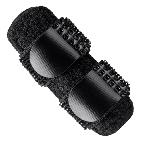 FRCOLOR Finger Strap Middle Finger Splint Carpal Splint Finger Protectors Finger Splint for Middle Finger Finger Joint Finger Extension Splint Joint Brace Aluminum Alloy Black
