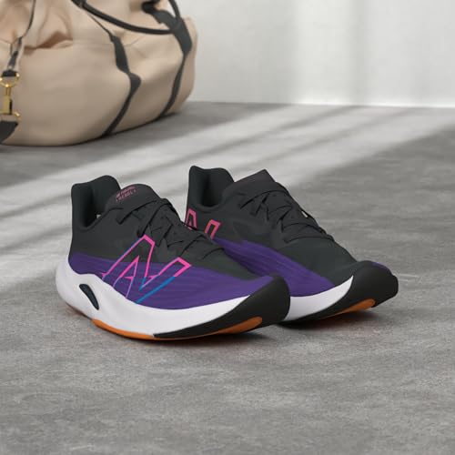 New Balance New Balance Women's FuelCell Rebel V2 Speed Running Shoe, Deep Violet/Black, 6 M US