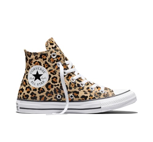 Image of Converse Unisex Chuck Taylor All Star Leopard HI, Hay Day/White/Black, 8.5