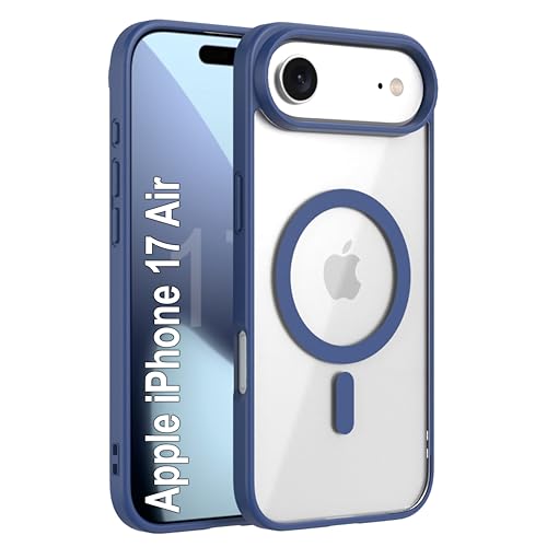 Image of amazon basics Back Case Cover for iPhone 17 Air | Scratch-Resistant Back Cover | Navy Blue
