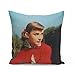 Housse de Coussin Taie Audrey Hepburn Photo Couleur Vintage Actrice Hollywood Star (40x40 cm)
