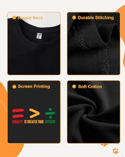 Juneteenth Shirt for Toddler Boys Girls Kids Freedom Day Shirts 1865 Black History Tee Tops, 2T-8Y4