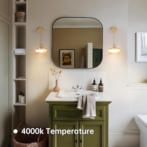 Shenmoyl Battery Operated Wall Sconce with Amber Striped Shade Pattern Glass Adjustable Chain Retro Gold Wall Mounted Light, Modern Wall Lamp Fixtures Decor for Bedside Bedroom Indoor Doorway Shenmoyl Battery Operated Wall Sconce with Amber Striped Shade Pattern Glass Adjustable Chain Retro Gold Wall Mounted Light, Modern Wall Lamp Fixtures Decor for Bedside Bedroom Indoor Doorway - Image 6