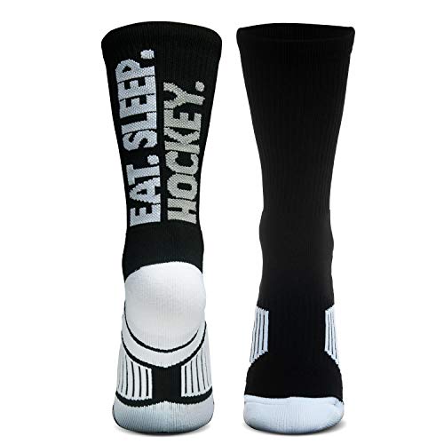 ChalkTalkSPORTS Hockey Performance Crew Socks - Multiple Designs & Colors - Youth & Adult - Hockey Mid-Calf Socks