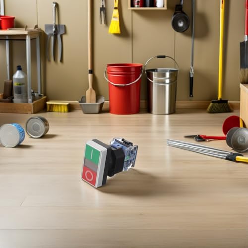 Interruptor pulsador dual rectangular de control manual empotrado NA NC comercial 5