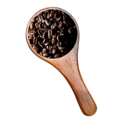 Cuchara de café – Cuchara de café de madera de 42 ml, utensilios de cocina para azúcar, té, harina, frijoles, proteína, polvo, sal, cafetería, cocina y hogar