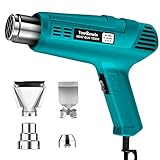 Yeegewin 1500W Heat Gun, Heavy Duty Hot Air Gun Kit Dual-Temperature Settings 800℉&1112℉ with 4...