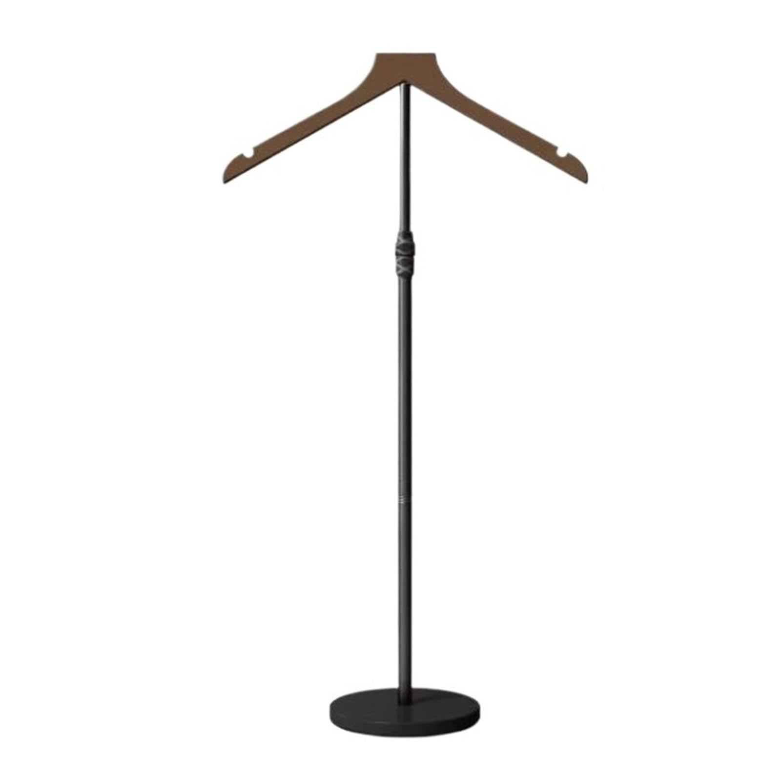 LJHFG63KUYT Clothes Rack Clothing Store Display Clothes Hanger, Adjustable Stand, Detachable Floor Display Stand(Bruin,Small)