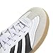 adidas Freestyle Predator Indoor Sneaker, White/Black/Gold Metallic, 2 US Unisex Little Kid