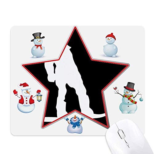 Tapis de souris skateboarding de Noël pour décorer votre espace de travail