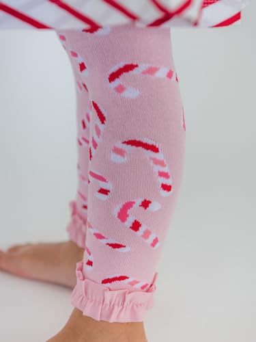 Image of RuffleButts Baby Girls Patterned Footless Ruffled Tights - Ruffle Tights | For Female Infants And Toddlers, Everyday Wear, Special Occasion Outfits, Layering Essential