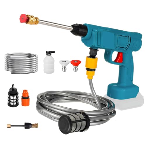 Kabelloser Hochdruckreiniger Für Makita 18V – Mit 6-in-1 Düse, Für Auto, Fahrrad & Garten