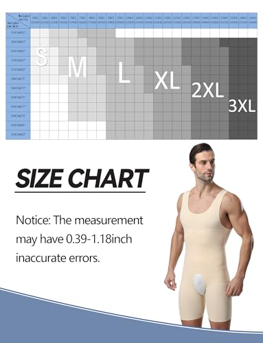 Panegy Body modelador masculino com controle de barriga e virilha aberta, collant sem mangas, Amarel
