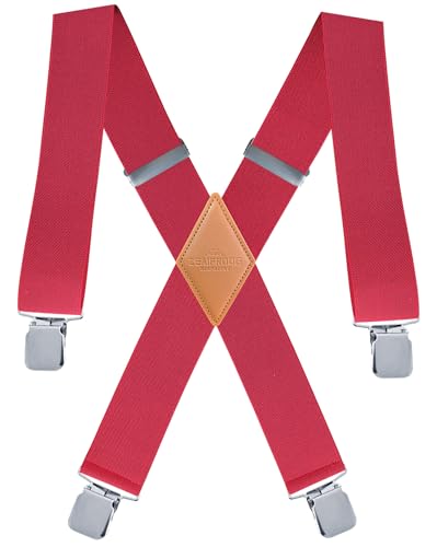 ZEAIFROOG Big And Tall Suspenders For Men Heavy Duty 2