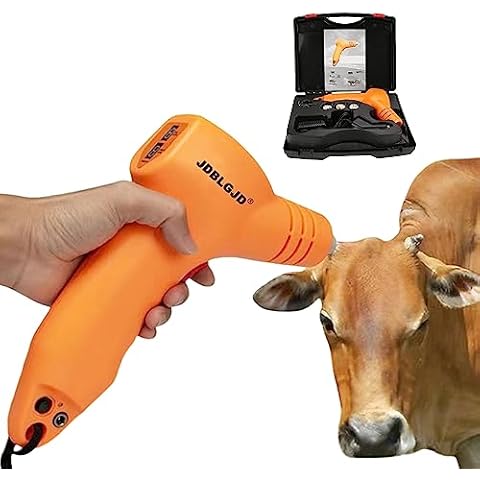 Electric Dehorner for Cattle, Dehorner for Goats，Electric Dehorner Fast Heating Cattle Lamb Farm Dehorning Tool for Calf Goat Cattle- Safe and Efficient Horn Removal(US Plug) Cover