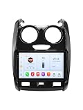 Android 14 Qualcomm - Radio de Coche para Renault Duster (2015-2020), Pantalla táctil QLED de 9 Pulgadas con CarPlay Android Auto, 8 núcleos 4 + 32 GB navegación GPS con Bluetooth 5.4 WiFi 4GLTE