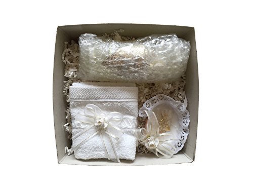 Baptism Kit Christening Catholic Handmade Includes Rosary Towel Candle And Shell Kit De Bautizo Religious Gift #TOP6