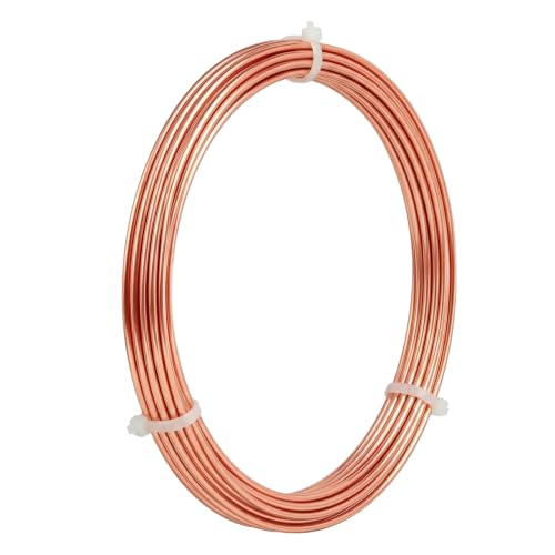 Image of Tenn Well 9.84ft 10 Gauge 99.9% Dead Soft Copper Wire | Bendable metal craft wire for electroculture Gardening, jewelry making, sculpting, floral /wreath making, wire wrapping
