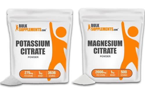 Bulksupplements.com Potassium Citrate 1Kg & Magnesium Citrate 1Kg Bundle #TOP18