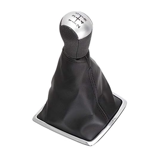 AAlamor 5 Velocidades De Cambio De Marchas del Palanca De Cambios En La Funda para Ford Focus MK II 05-08 - Plata