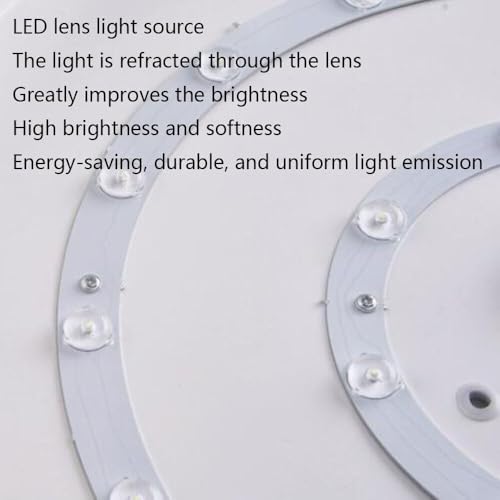 Plafonnier LED moderne dimmable en bois macaron à intensité variable - 7