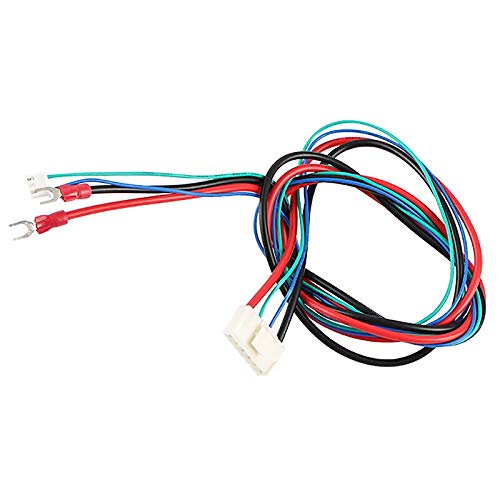 Lysee 3D Printer Parts & Accessories - Replace Anet A6/A8 Hotbed Bed Line/Cable Upgraded MK2A /MK2B/MK3 for Mendel I3 Anet A8 3D Printer Heated Bed Cable - (Color: Black)