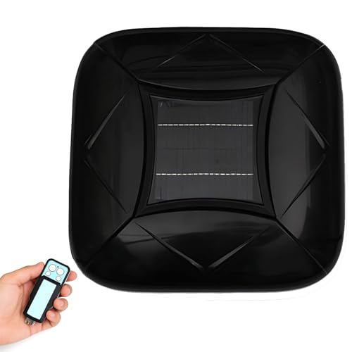 ZyKnaurral Housse De Voiture Intelligente à énergie Solaire avec Télécommande, Housse Rétractable Automatique, Protection Extérieure Intégrale, Protection Toutes Saisons Black-YXL