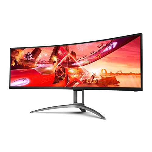 Aoc Agon Ag493Ucx 49 Inches Curved Immersive Gaming Monitor Dual Qhd 5120 X 1440 @ 120Hz (Renewed) #TOP2