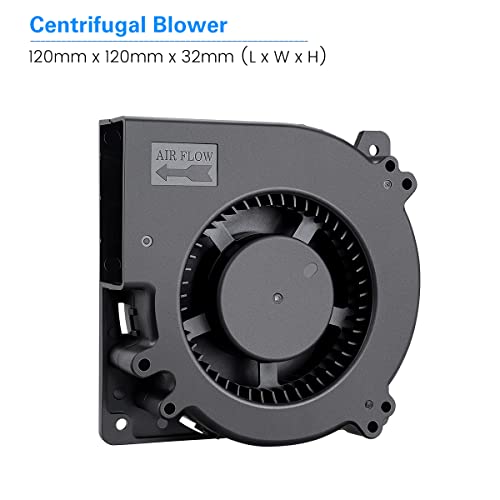 Gdstime Dc Centrifugal Fan 120Mm X 32Mm 12V Bbq Oven Brushless Cooler Turbo Blower Fan #TOP7