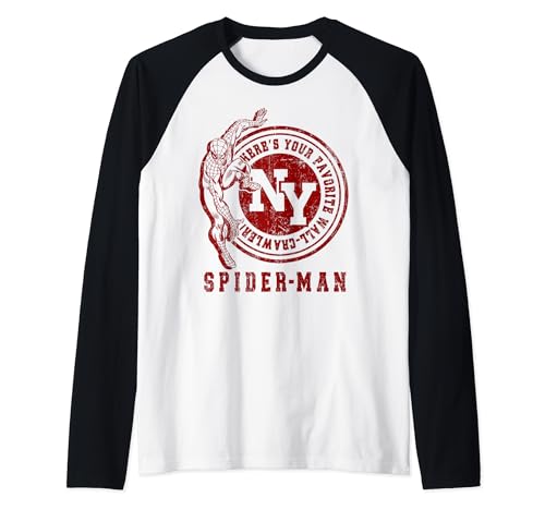 Spider-Man Rock Crawler t-shirt de baseball Marvel avec manches raglan