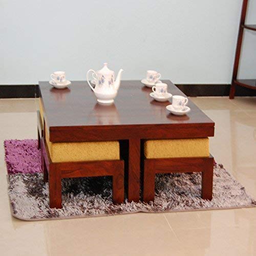 Craftatoz Sheesham Wood Coffee Table for Living Room Center Table
