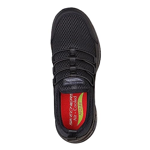 Skechers Skechers Women's, Arch Fit SR - Jitsy Work Shoe - Wide Width Black 11 W