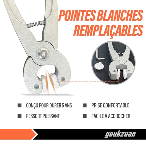 Pince de coupe pour verre ergonomique avec plusieurs plaques d'appui