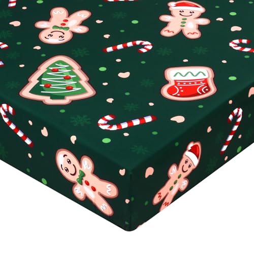 YHITBG Christmas Crib Sheet, Baby Fitted Crib Sheet