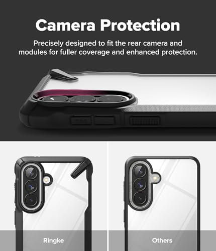 Image of Ringke Fusion-X for Samsung Galaxy A57 [Heavy Duty X-Bumper] Rugged Shockproof Protective Case Back Cover with Non-Slip Side Grip - Black