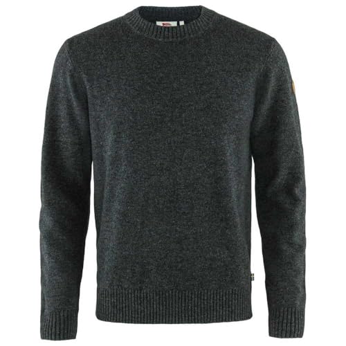 Fjällräven Herren Övik Round-Neck Sweatshirt, Dark Grey, L