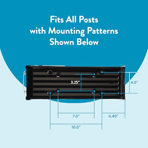 Architectural Mailboxes Franklin FM110BEC - Cassetta Postale Per Montaggio Su Paletto, Colore: Nero Con Dettagli Argentati - 12