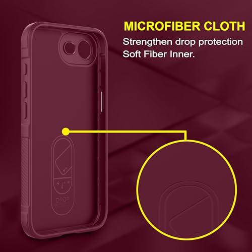 Image of Zapcase Back Case Cover for iPhone 16e | Compatible for iPhone 16e Back Cover | Liquid Silicon Magic Case with Camera Protection | Plum