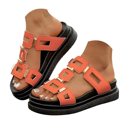 Zapatos ortopédicos de trekking para mujer con sandalia de cuña