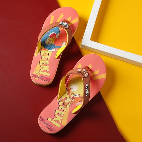 Image of YOHO Slippers for Women | Comfortable and Lightweight Flipflops | WB Cartoon & Comic Characters: Tom & Jerry and PowerPuff Girls Footwear for Woman & Girls