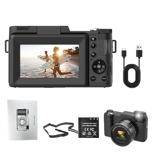 Cámaras Fotografía, Cámara Digital 4K Resolución Y Sensor De 48 Megapíxeles Portátil Cable Carga, Suministros Creativa Vídeo