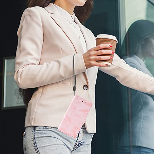 Asuwish Compatible With Samsung Galaxy A10 Case And Tempered Glass Screen Protector Cell Card Holder Slot Kickstand Flip Marble Wallet Phone Covers For Glaxay A 10 Gaxaly 10A Sm A105M 6.2 Inch Pink #TOP7