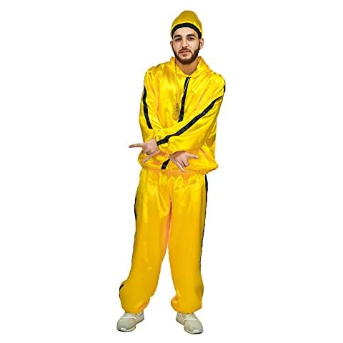 Adult Ali G Costume Rapper 1990s Gents Fancy Dress Costume XL With Goatee Beard and glasses Cover