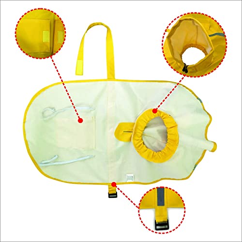 Adjustable Large Dog Raincoat With Strip Reflective - Waterproof Pet Rain Jacket Hoodie Poncho,For Large And Medium Dogs (Orange,L) #TOP2