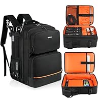 Compatibility:Main compartment size: 12 x 5.5 x 17.5 inches;This audio mixer backpack is compatible with RODECaster Pro II,RODECaster Pro,RODECaster Duo,Yamaha MG10XU,Pyle PMXU83BT,TC-Helicon GoXLR and other mixers 【Note】(Backpack only)For other mixe...