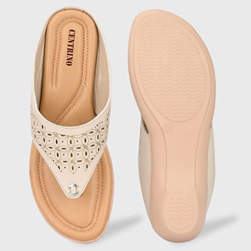 Image of Centrino Women's Thong Sandals | Comfortable Ortho Care Sandals For Ladies | Fashion Wear Sandal & Chappal |Stylish & Durable | Premium Comfort & Quality | Soft Cushioned for More comfort (3803)
