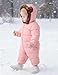 BFUSTYLE Baby Snowsuit 12-18 Months Puffer Coat Long Sleeve Baby Girl Jacket With Hood Fashion Toddler Snow Suit