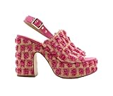 SBICCA Women's Missoula Heeled Sandal, Fuchsia, 8