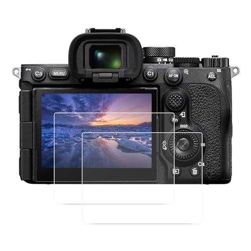 kinokoo Protector de pantalla cámara Sony A7 V/A7R5/A1 II/A7R V/A9 III, 0,25 mm, dureza 9H, película de vidrio templado A7R V/A7M5//A1M2/A9M3, antihuellas y antiarañazos (2 unidades)