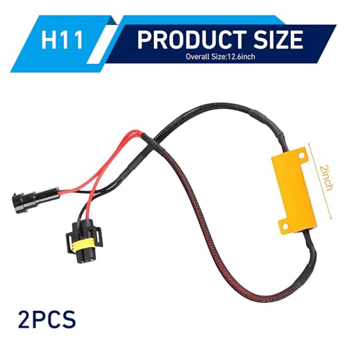 2 pcs decodificador LED Canbus para auto H11 miniatura 2